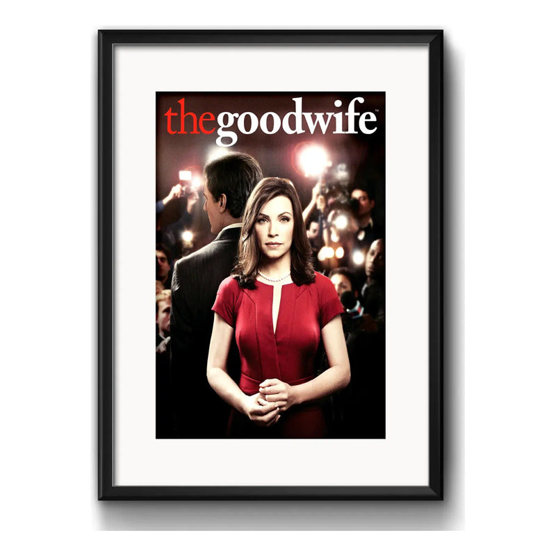 Cuadro The Good Wife La Buena Esposa Serie Con Paspartú Marco Negro