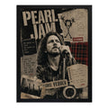 Cuadro Eddie Vedder Pearl Jam Jeremy Alive Arte Rock Vintage Marco Negro