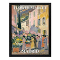 Cuadro Dormitorio Flower Market Flores Ciudades Matisse Arte Flower Market Madri Marco Negro