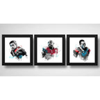Set 3 Cuadros Super Bowl Nfl Futbol Americano Jugadores Club