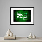 Cuadro Lenguajes De Programación Pc Decoracion Con Paspartú Excel Vba Macros Con Marco Negro