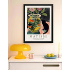 Cuadro Dormitorio Living Matisse Gato Pez Dorado Exposicion Marco Negro
