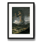 Cuadro Francisco De Goya El Coloso Arte Con Paspartú Marco Negro