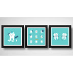 Set 3 Cuadros Clinica Dentista Odontologia Consultorio Brs2