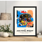 Cuadro Basquiat Sin Título Cráneo Arte Urbano Decoración Marco Negro