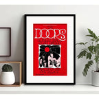 Cuadro The Doors Rock Concierto Show Decoracion Con Paspartú Marco Negro