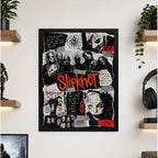 Cuadro Slipknot Metal Rock Banda Musica Albuns Decoracion Marco Negro