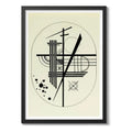 Cuadro Kandinsky Pinturas Arte Abstracto Obras Decoracion Drawing For Point And Line To Plane Marco Negro