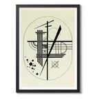 Cuadro Kandinsky Pinturas Arte Abstracto Obras Decoracion Drawing For Point And Line To Plane Marco Negro