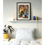 Cuadro Dormitorio Living Paul Cézanne El Jarrón De Flores Marco Negro