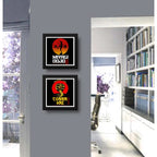 Set 2 Cuadros Cobra Kai Serie Karate Kid Miyagi Gym Decora