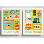 Set 2 Cuadros Cocina Escandinavo Kitchen Decoración Hogar