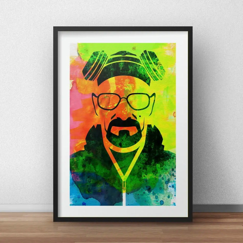 Cuadro Heisenberg Pop Art Breaking Bad Decoracion Paspartú