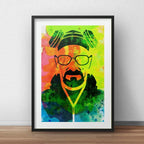 Cuadro Heisenberg Pop Art Breaking Bad Decoracion Paspartú