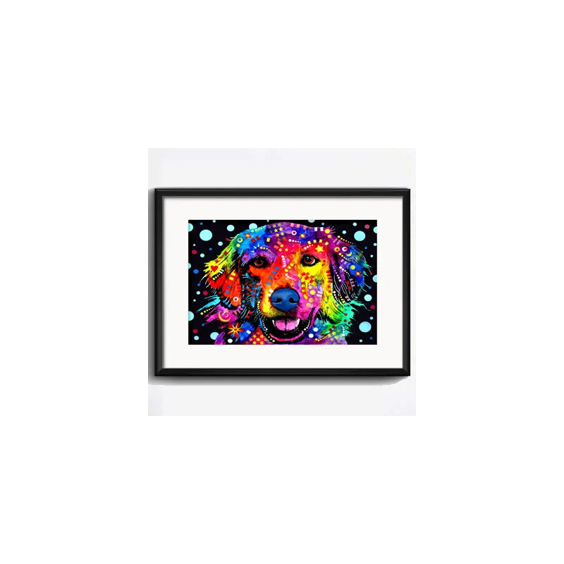 Cuadro Perro Pop Art Todas Las Razas Decoracion Con Paspartú