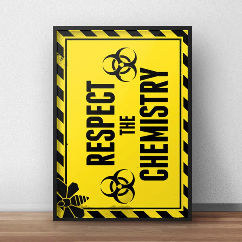 Cuadro Respect The Chemistry Breaking Bad Serie Decoracion Marco Negro