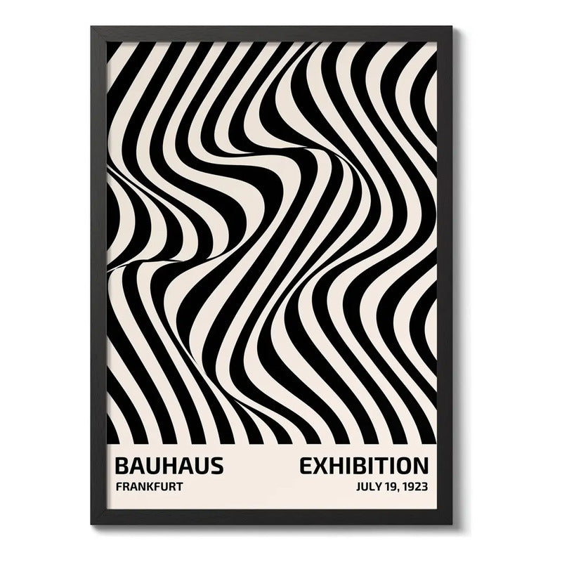 Cuadro Bauhaus Exposición Arte Exhibition Monocromatico Bauhaus 32 Negro