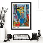 Cuadro Raoul Dufy Pintura Fauvismo Abstracto Arte Decoracion Nice Le Guéridon Marco Negro