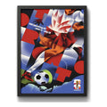 Cuadro Copa Del Mundo Futbol Fifa 2026 Póster Oficial Ciudad Toronto Canada Negro