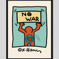 Cuadro Keith Haring No War Arte Urbano Decoracion Moderna Marco Negro