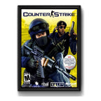 Cuadro Counter Strike Game Videojuego Retro Decoracion Gamer Marco Negro
