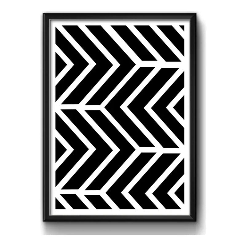 Cuadro Geometrico Abstracto Escandinavo Moderno Decoracion