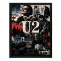 Cuadro U2 Banda Álbuns Icônicos Canciones Rock Arte Vintage Marco Negro