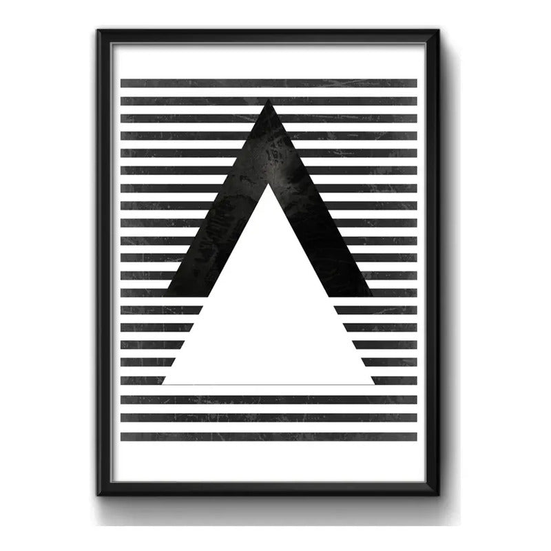 Cuadro Geometrico Abstracto Escandinavo Moderno Decoracion