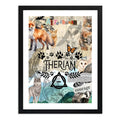 Cuadro Therians Teriantropos Animal Espiritual Mascaras Arte Marco Negro