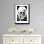 Cuadro Albert Einstein Chicle Pop Art Decoracion Paspartú