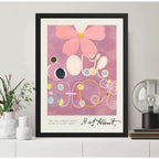 Cuadro Dormitorio Living Hilma Klint Adultez N. 5 Signature Marco Negro