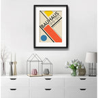 Cuadro Bauhaus Exposicion 1923 Arte Br6 53x43cm Con Paspartú Marco Negro