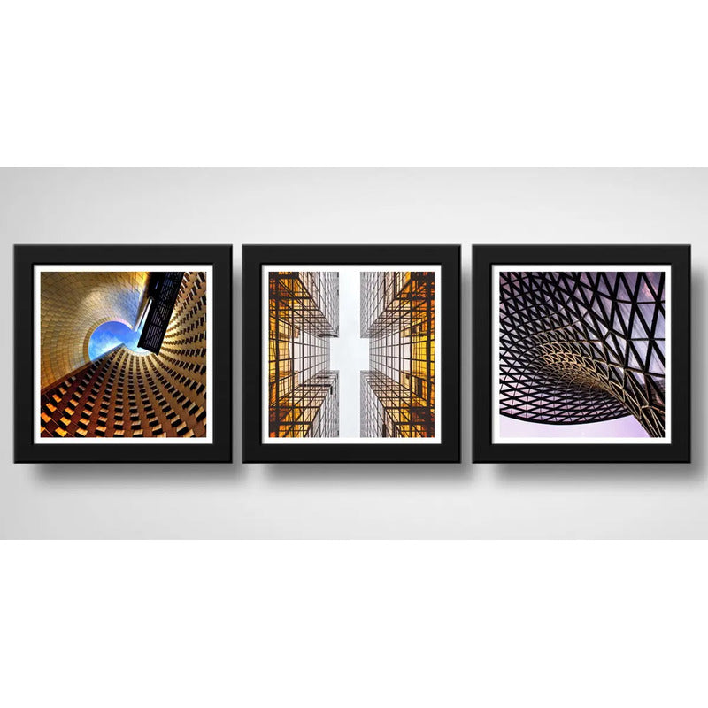 Set 3 Cuadros Arquitectura Moderna Decoracion Estudio Brs2