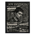 Cuadro Joy Division Ian Curtis Arte Rock Post Punk Vintage Marco Negro