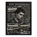 Cuadro Joy Division Ian Curtis Arte Rock Post Punk Vintage Marco Negro