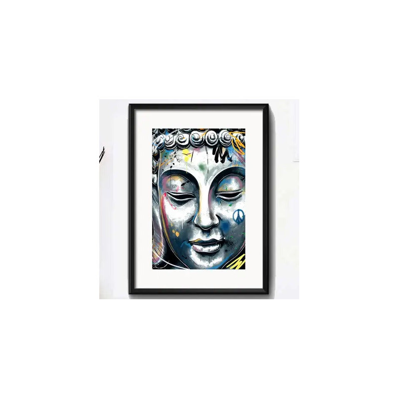 Cuadro Buda Budismo Meditacion Zen Feng Shui Con Paspartu