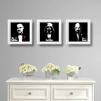 Set 3 Cuadros Darth Vader El Padrino Heisenberg Godfather