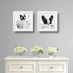 Set 2 Cuadros Perro Baño Mascota Diario Decoracion Pet Brs07