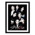Cuadro Stray Kids Kpop Banda Surcoreana K-pop Musica Marco Negro