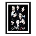 Cuadro Stray Kids Kpop Banda Surcoreana K-pop Musica Marco Negro