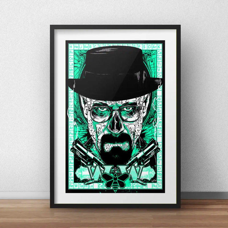 Cuadro Heisenberg Pop Art Breaking Bad Decoracion Paspartú