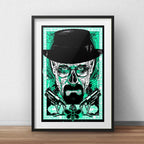 Cuadro Heisenberg Pop Art Breaking Bad Decoracion Paspartú