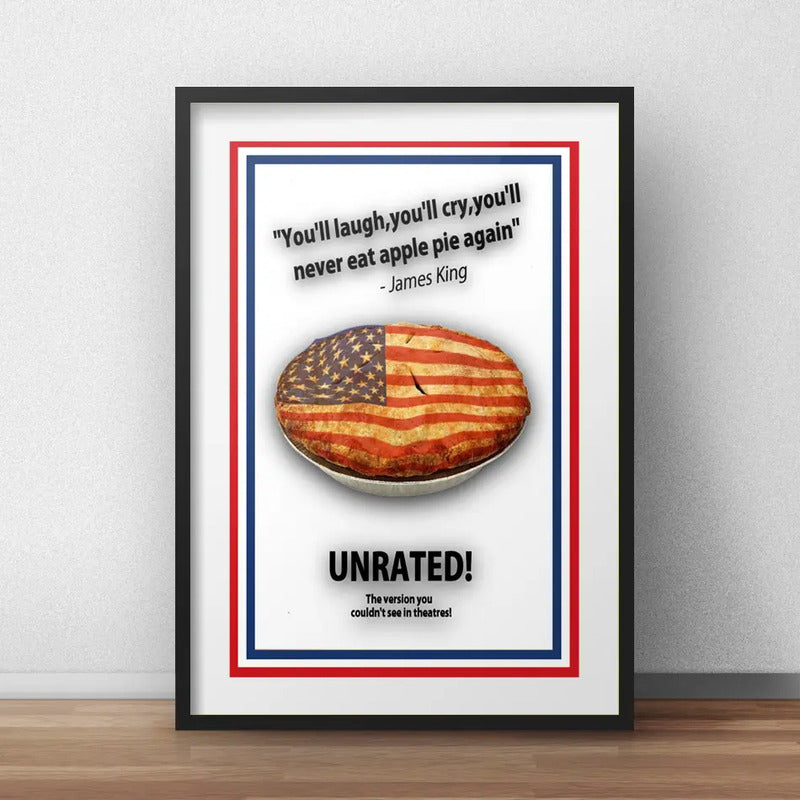 Cuadro American Pie Frases Pelicula Decoracion Con Paspartú Marco Negro
