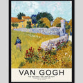 Cuadro Van Gogh Farmhouse Granja Obra Pintor Arte Decoracion Marco Negro