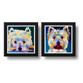 Set 2 Cuadros Perro Pop Art West Highland Mascotas Pet Arte