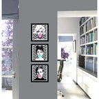 Set 3 Cuadros Marilyn Monroe Audrey Hepburn Twiggy Chicle