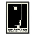 Cuadro Bauhaus Exposición Arte Exhibition Monocromatico Bauhaus 22 Monocromatico Marco Negro