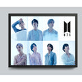 Cuadro Bts K-pop Boy Band Surcoreana Corea Musica Pop Arte 4 Marco Negro