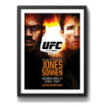 Cuadro Ufc Fight Peleas Famosas Retro Mma Deporte Coleccion Ufc 159 Jon Jones Vs Chael Sonnen Negro