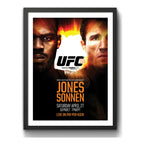 Cuadro Ufc Fight Peleas Famosas Retro Mma Deporte Coleccion Ufc 159 Jon Jones Vs Chael Sonnen Negro
